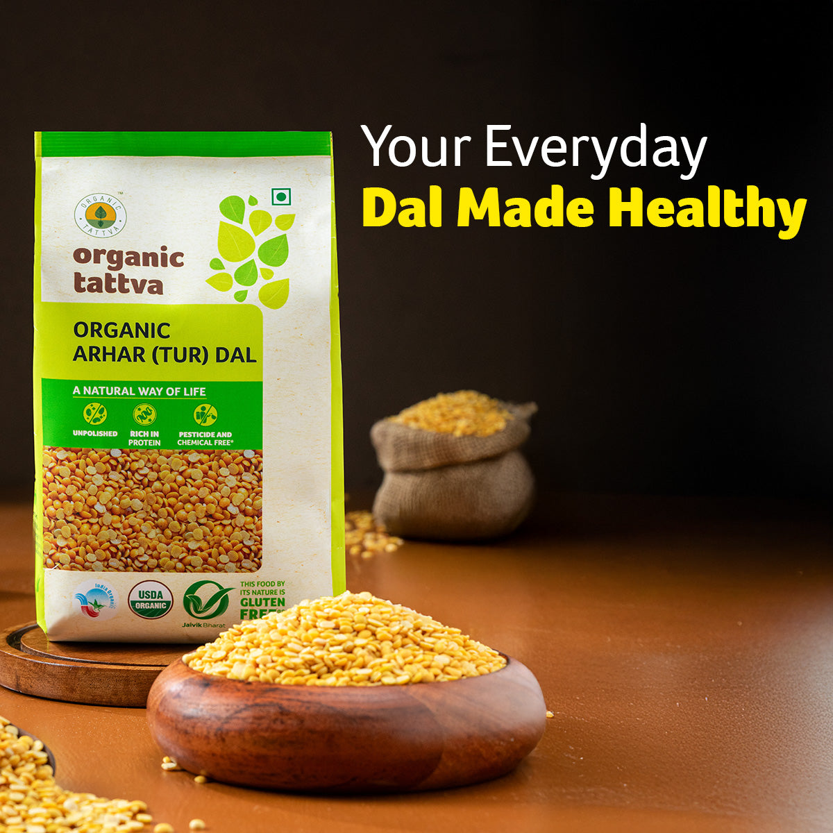 Organic Arhar (Tur) Dal