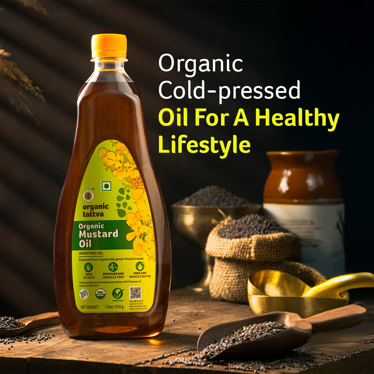 Organic Cold Pressed Mustard Oil