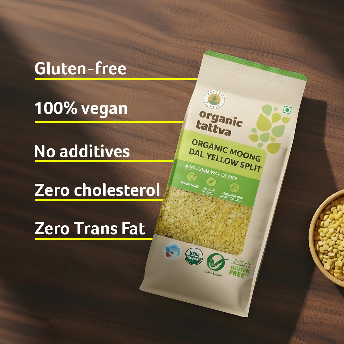 Organic Moong Dal Yellow Split