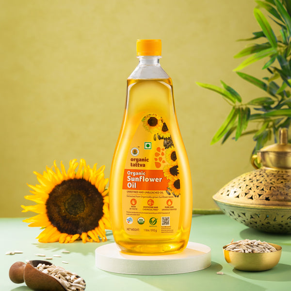 Organic  Cold Pressed Sunflower Oil
