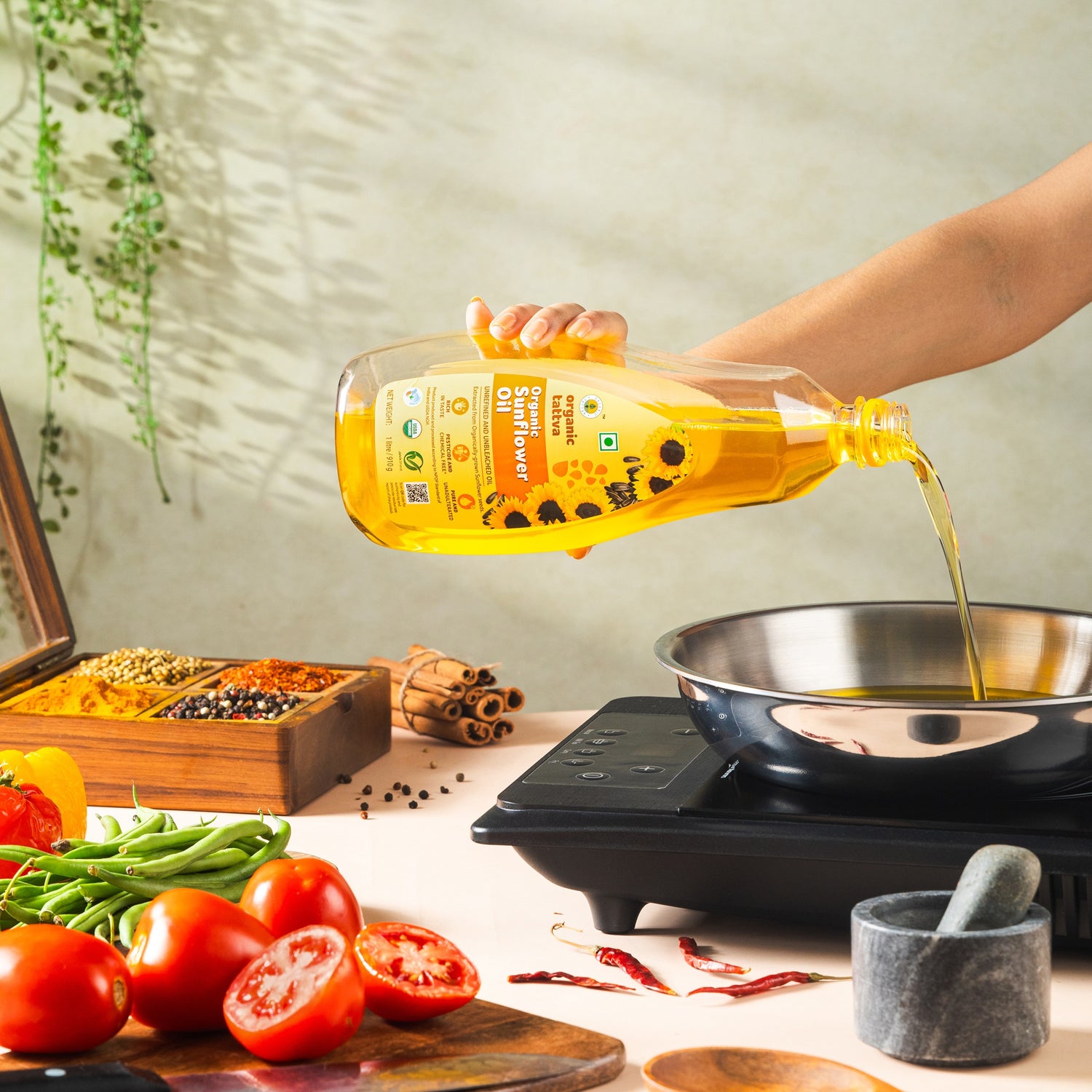 Organic  Cold Pressed Sunflower Oil
