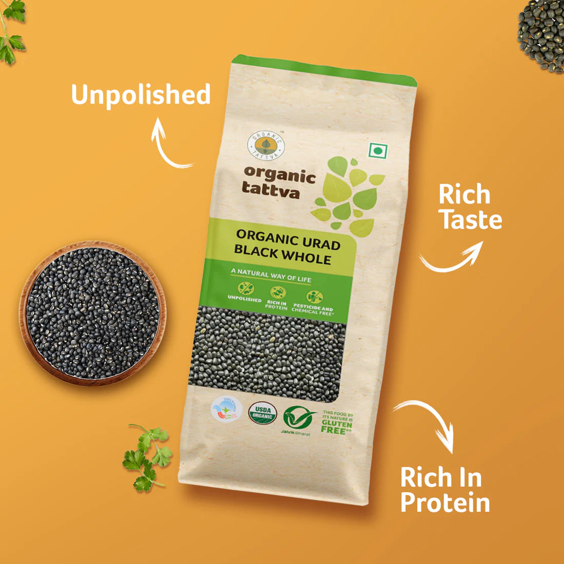 Organic Urad Black Whole