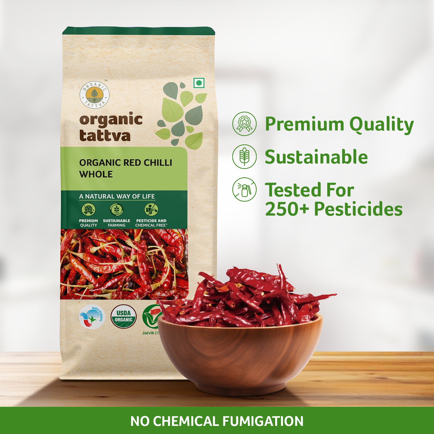 Organic Red Chilli Whole