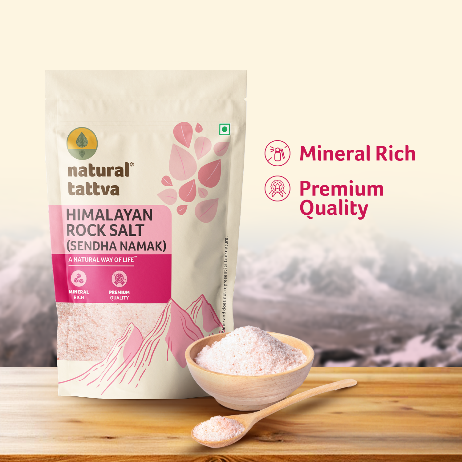 NATURAL TATTVA Himalayan Rock Salt (Sendha Namak)