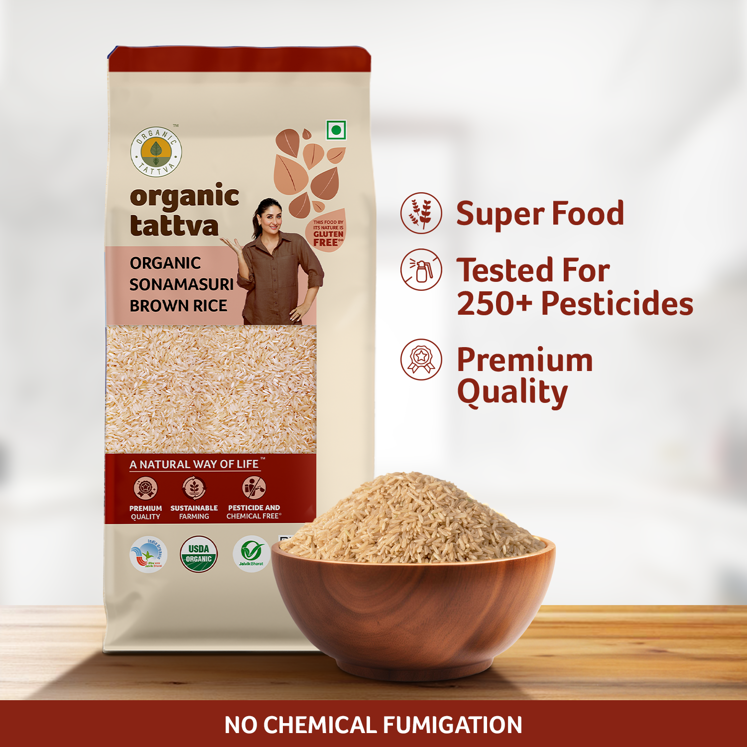 Organic Sonamasuri Brown Rice