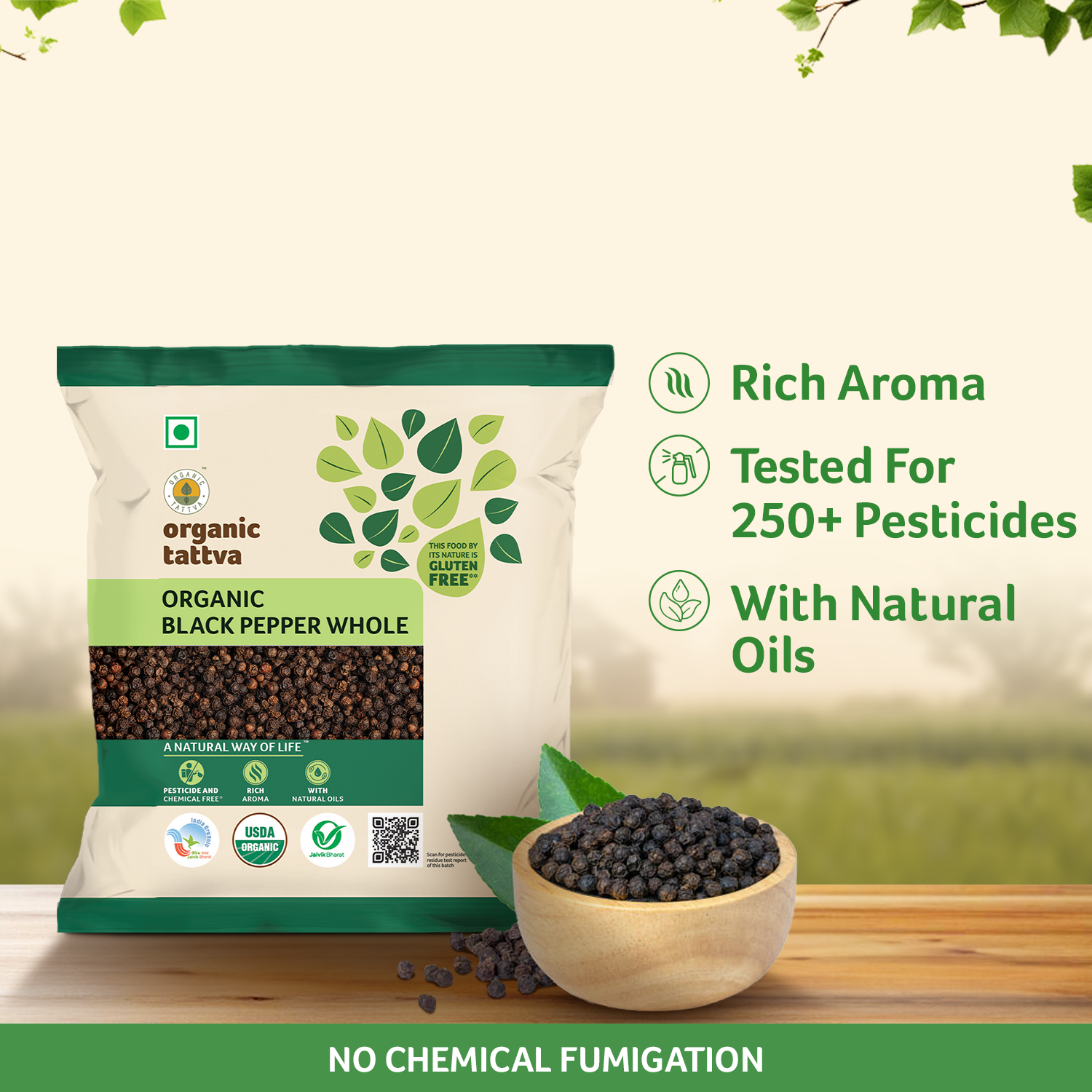 Organic Black Pepper Whole