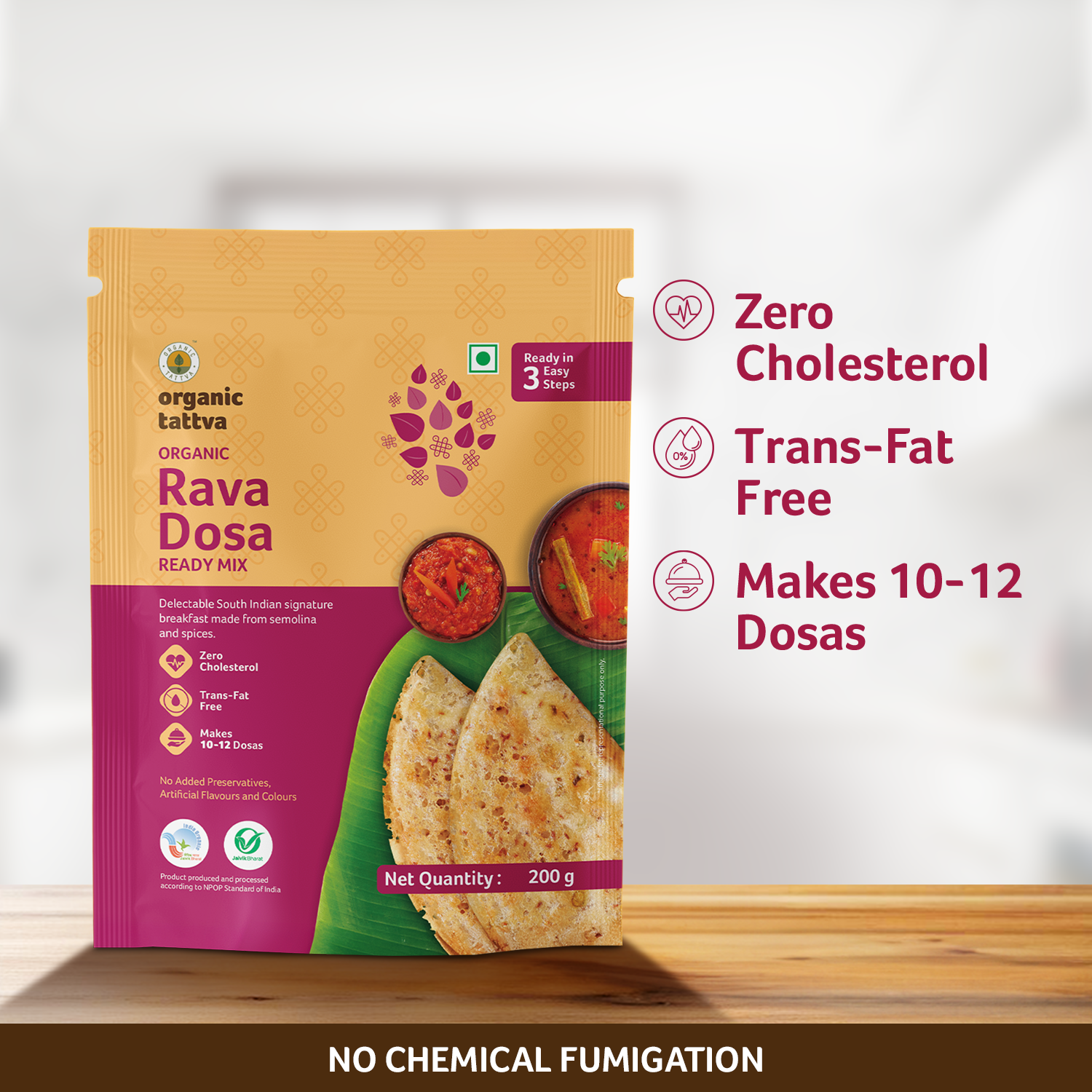 Organic Rava Dosa Ready Mix