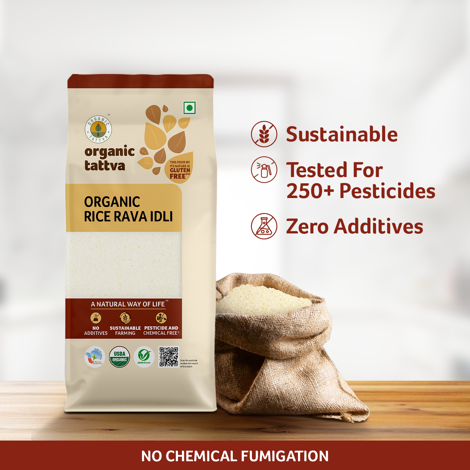 Organic Rice Rava Idli
