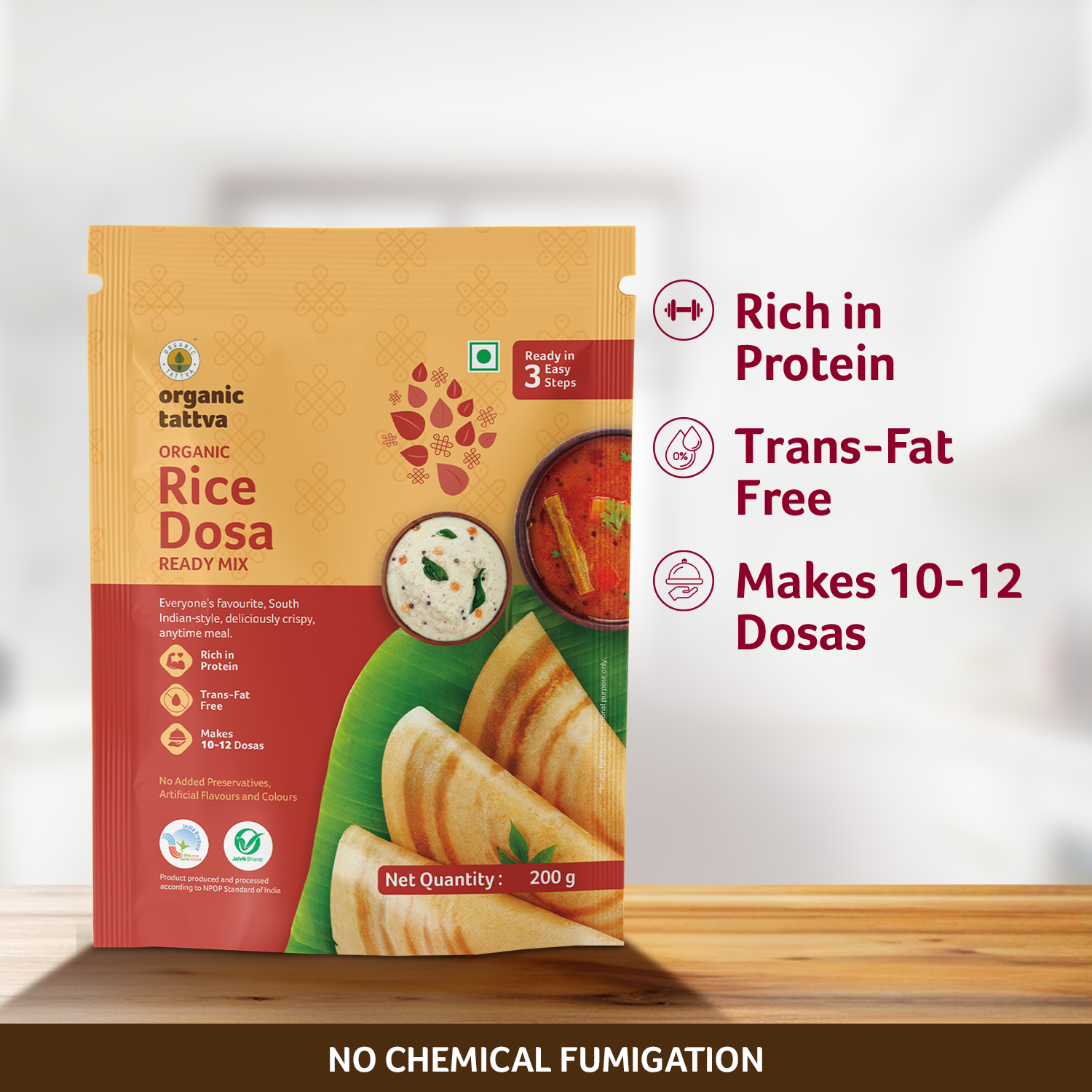 Organic Rice Dosa Ready Mix