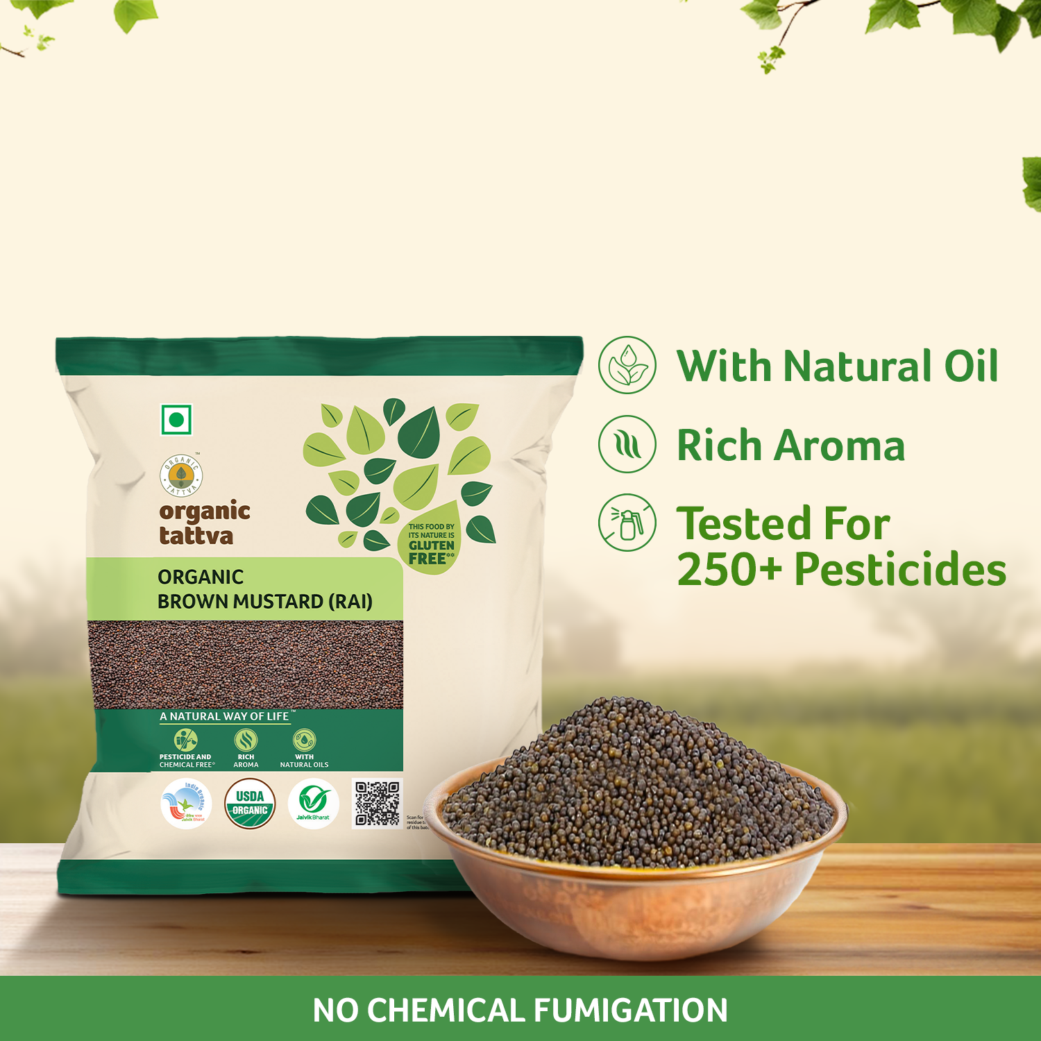 Organic Brown Mustard (Rai)