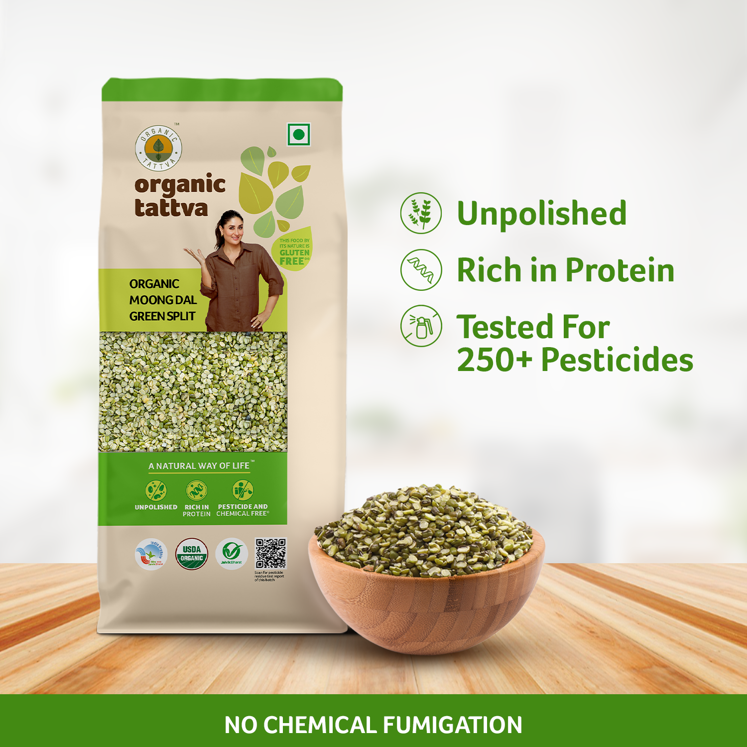 Organic Moong Dal Green Split