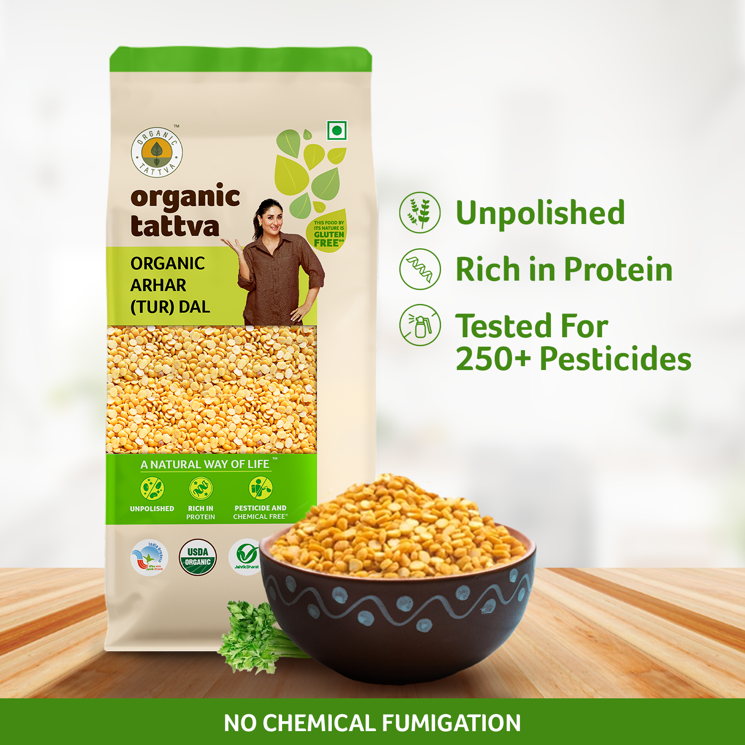 Organic Arhar (Tur) Dal