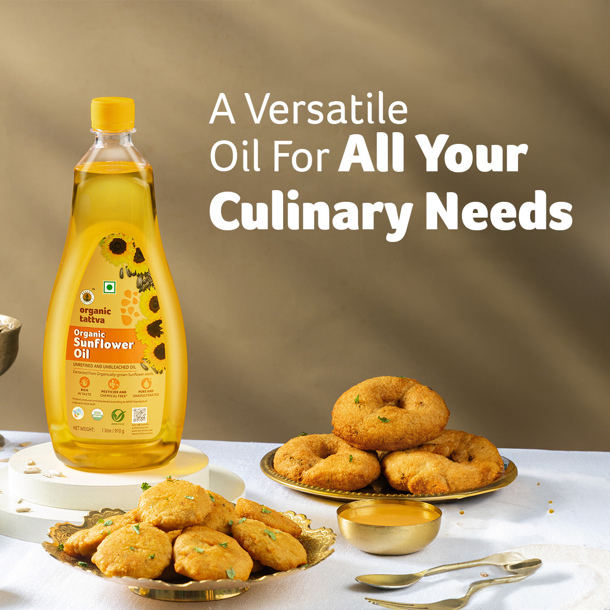 Organic  Cold Pressed Sunflower Oil