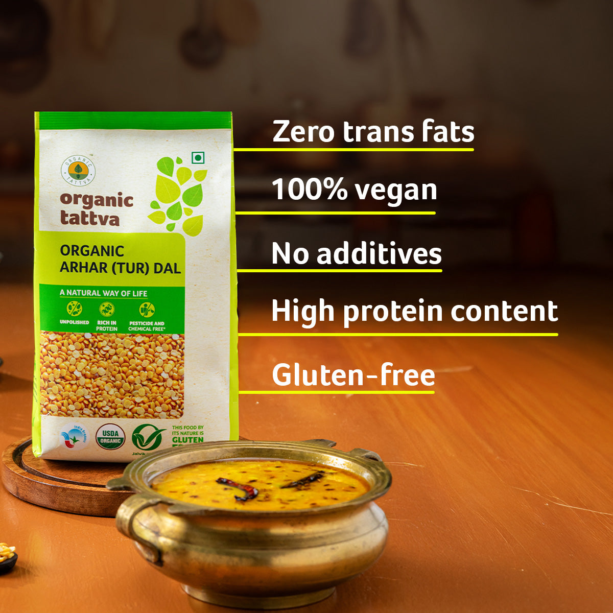 Organic Arhar (Tur) Dal