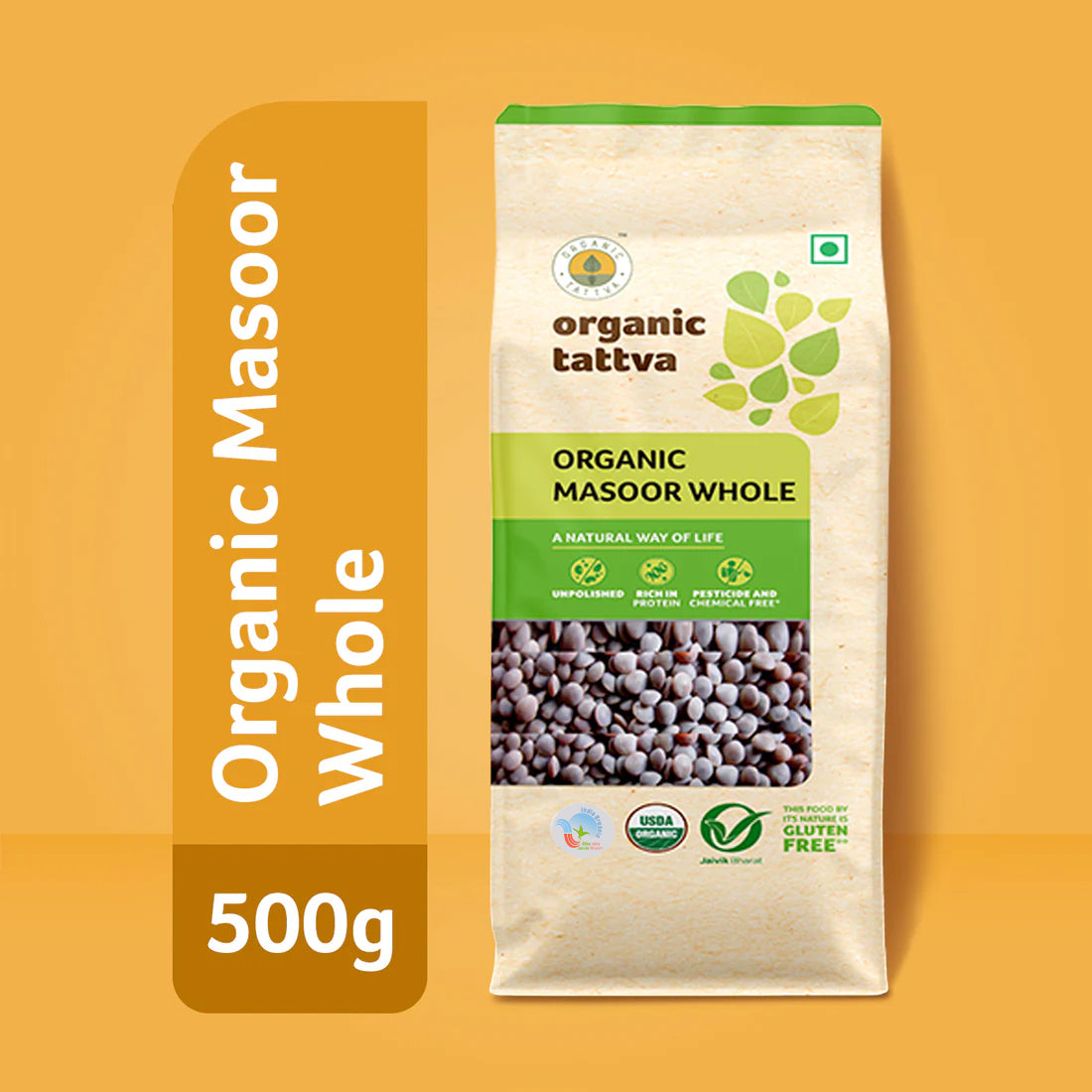 Organic Masoor Whole