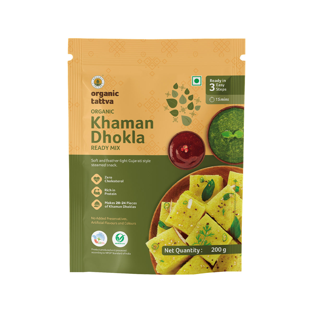 Organic Khaman Dhokla Ready Mix