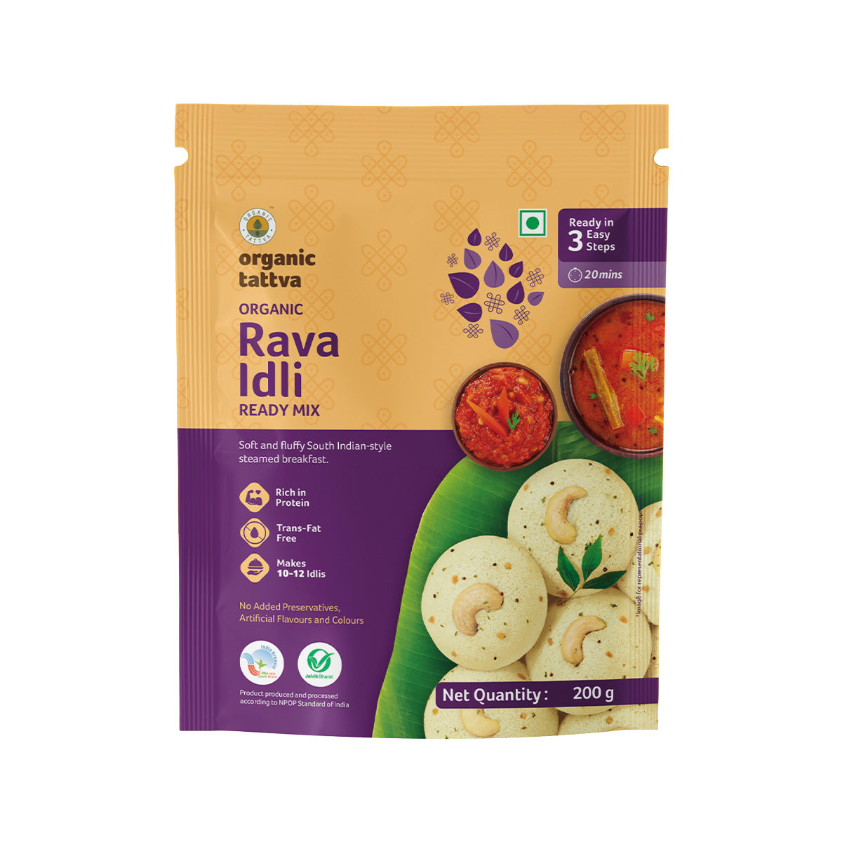 Organic Rava Idli Ready Mix