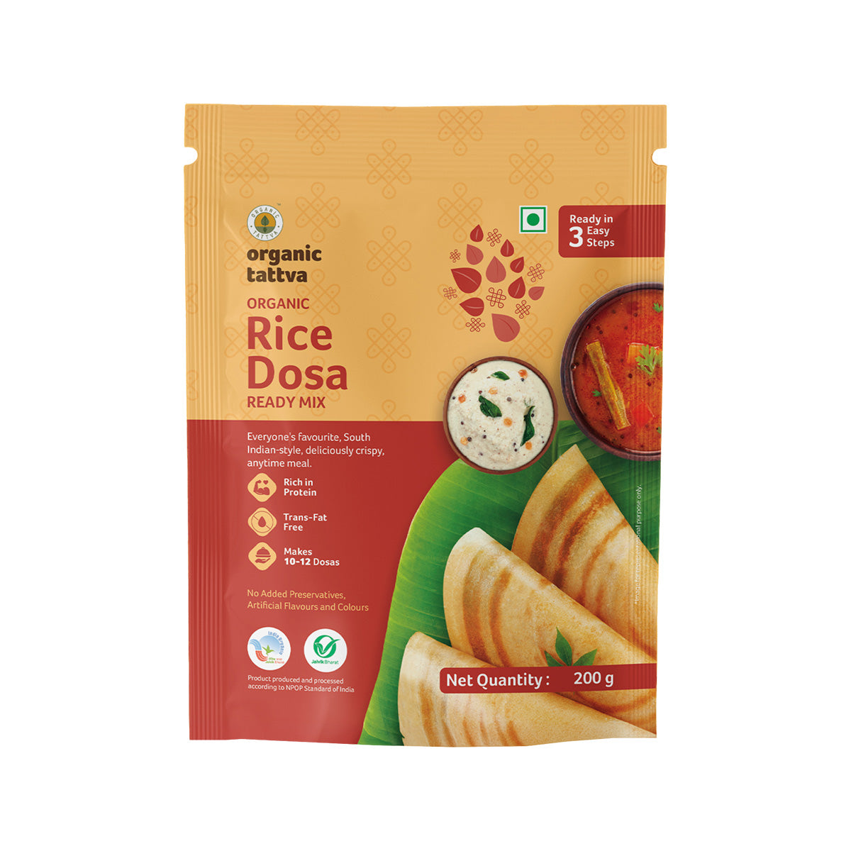 Organic Rice Dosa Ready Mix