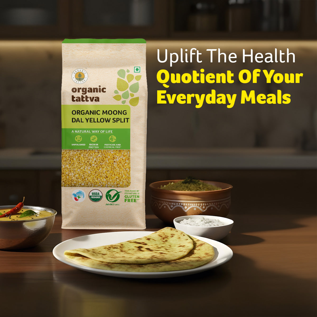 Organic Moong Dal Yellow Split