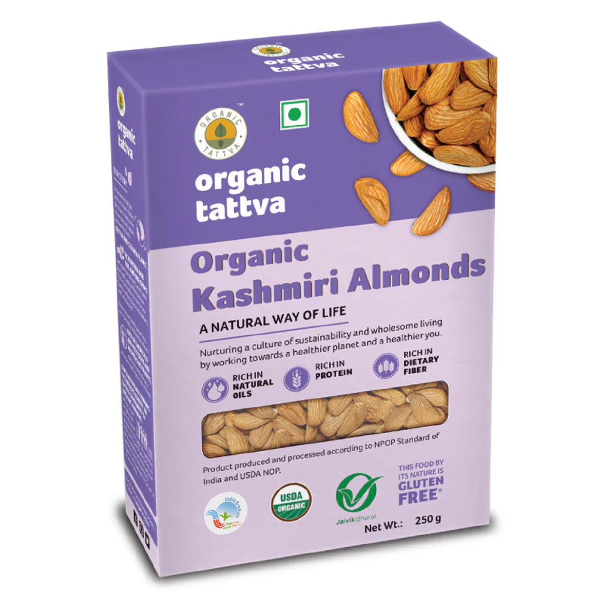 Mithai Master Pack - A2 Cow Ghee – 500ml, Organic Almonds – 250gx2, Suji – 1kg & Makhana – 200g