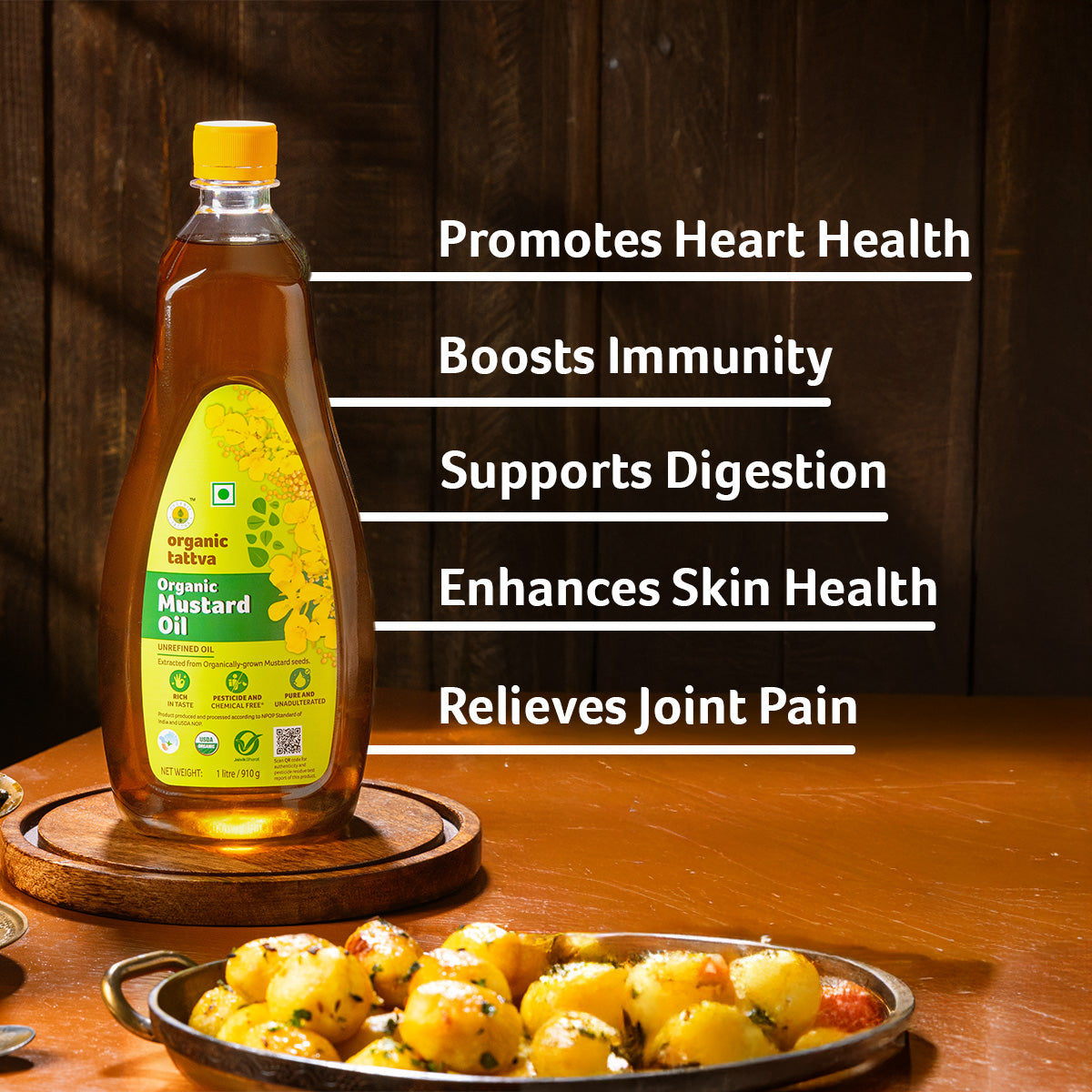 Organic Cold Pressed Mustard Oil