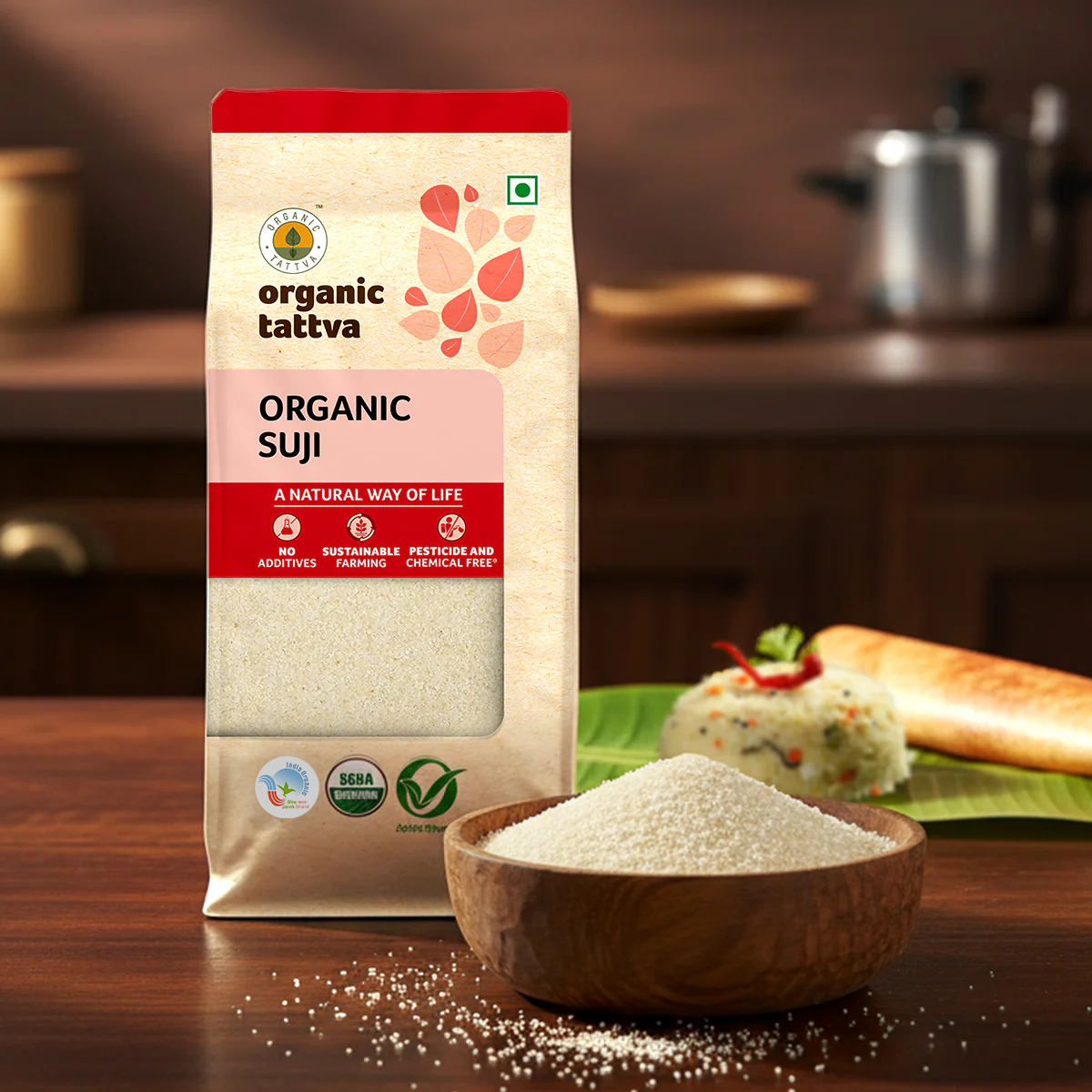 Mithai Master Pack - A2 Cow Ghee – 500ml, Organic Almonds – 250gx2, Suji – 1kg & Makhana – 200g