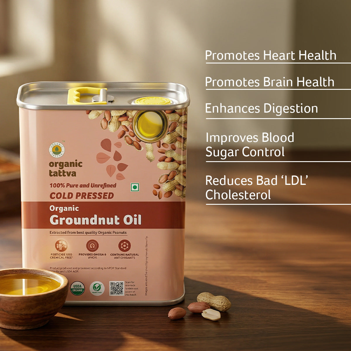 Organic Groundnut Oil