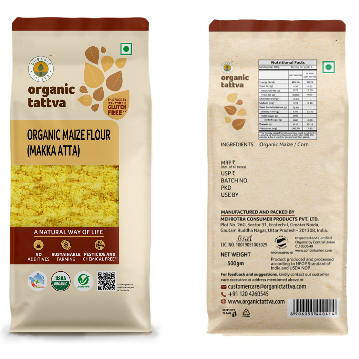 Gluten Free Combo - Ragi flour, Bajra flour, Jowar flour, Maize flour