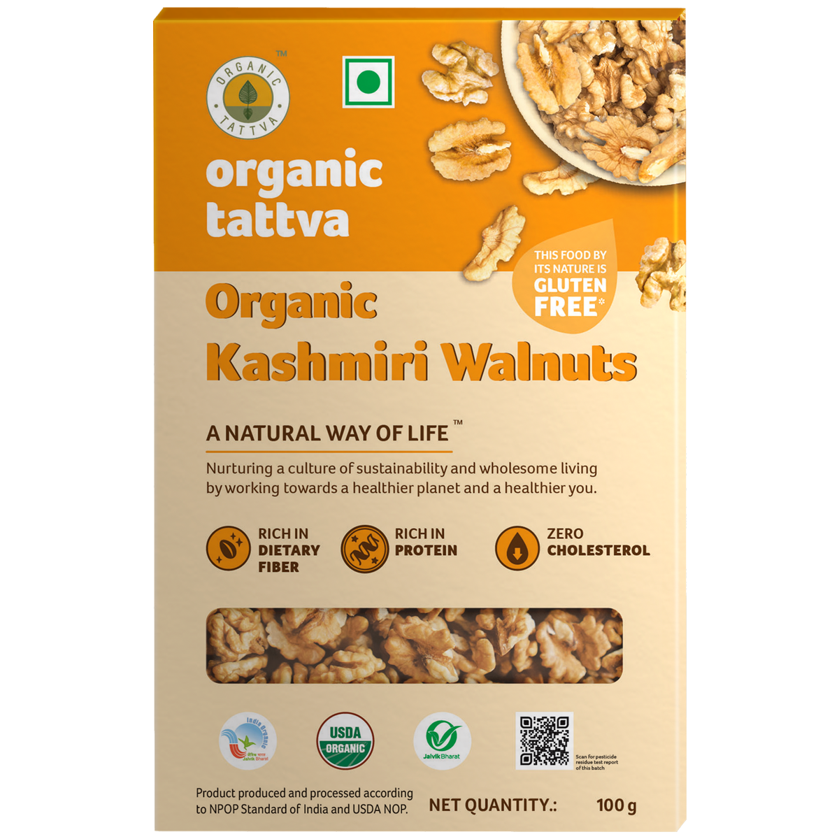 Premium Assorted Organic Dry Fruits Gift Pack - Cashew, Kashmiri Almonds, Walnuts