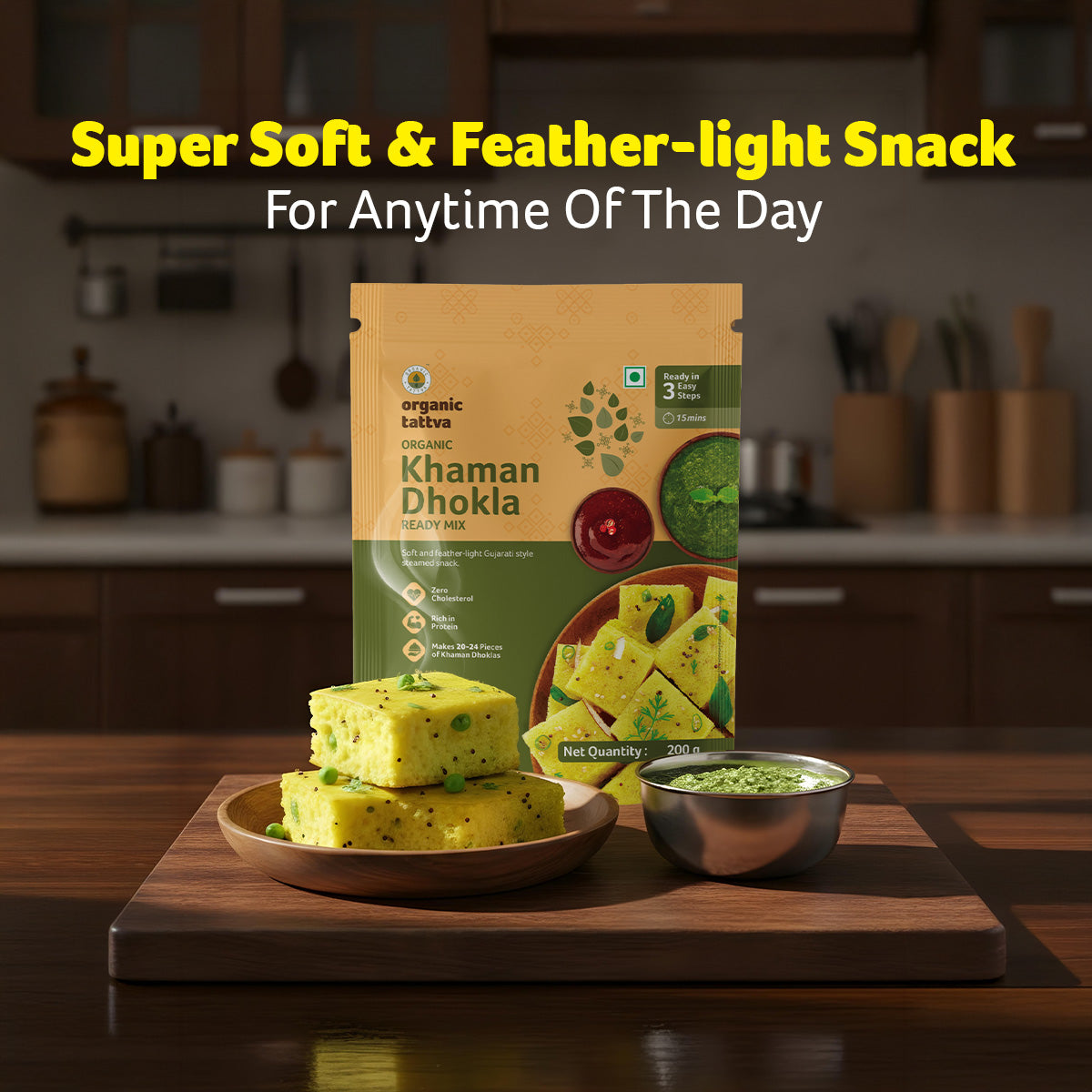 Organic Khaman Dhokla Ready Mix