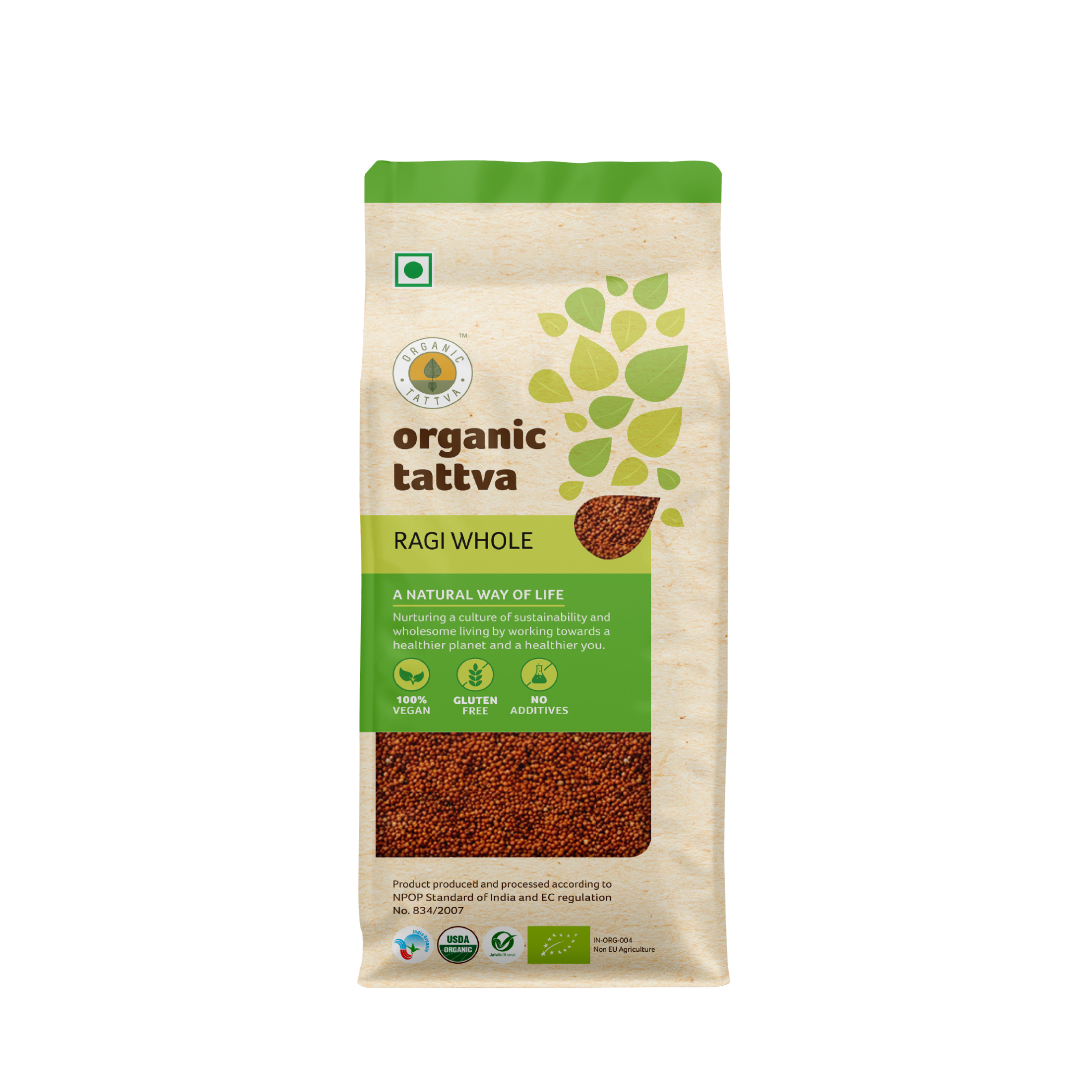 Organic Ragi Organic Ragi Whole | 100% Vegan, Gluten Free and NO Preservatives ...