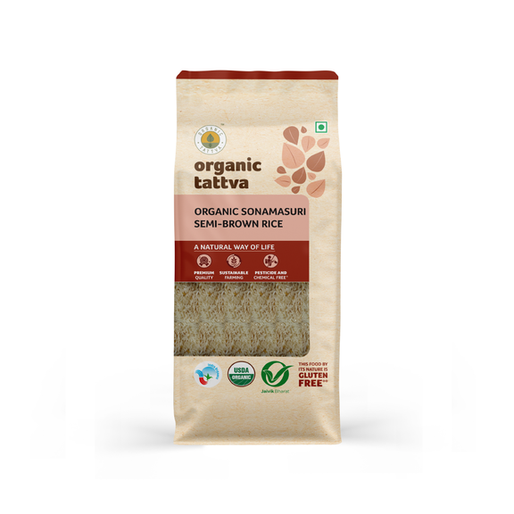 Organic Sonamasuri Brown Rice Organic Tattva