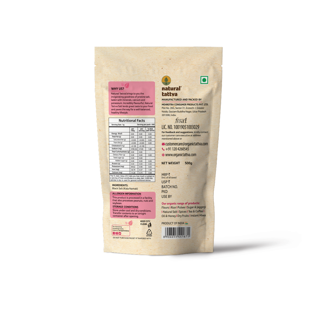 NATURAL TATTVA Black Salt