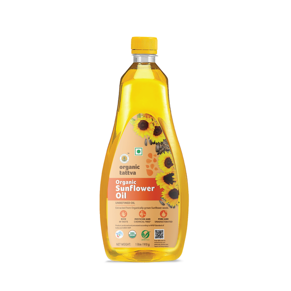 Organic  Cold Pressed Sunflower Oil