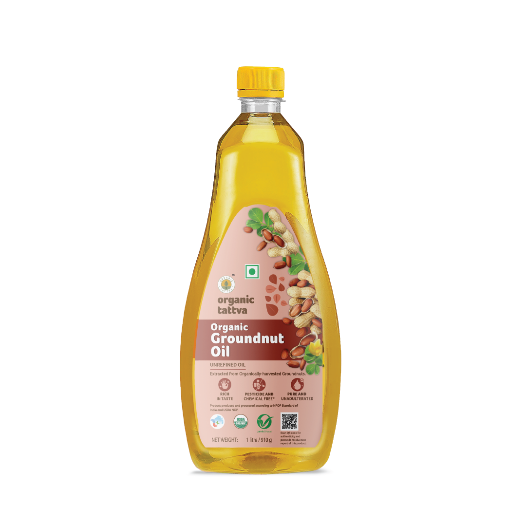 Organic Cold Pressed Groundnut Oil