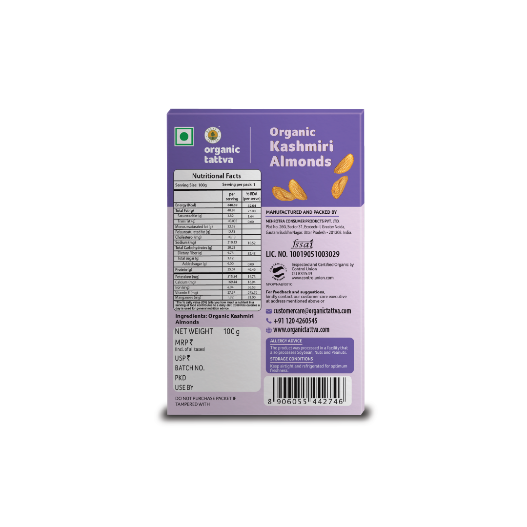 Organic Kashmiri Almonds