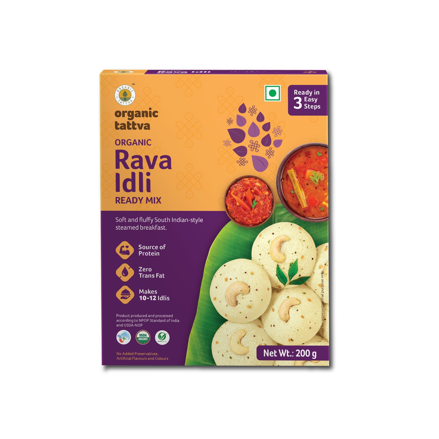 Buy Organic Rava Idli Ready Mix