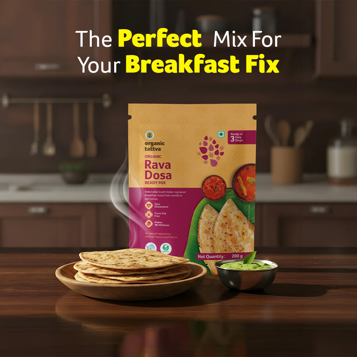 Organic Rava Dosa Ready Mix