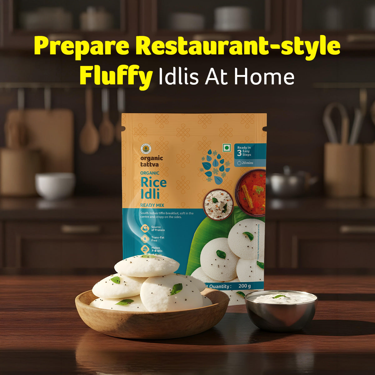 Organic Rice Idli Ready Mix