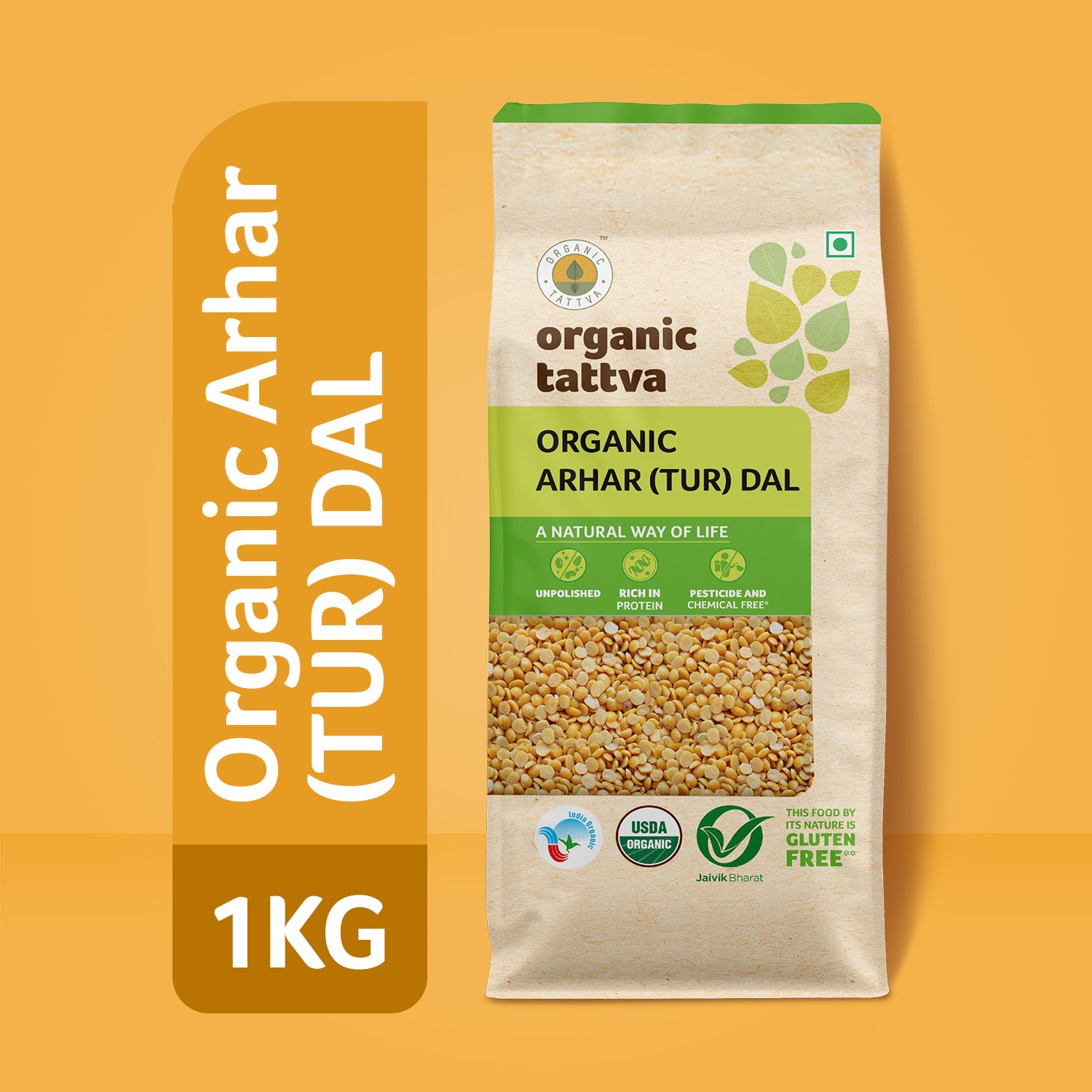 Organic Arhar (Tur) Dal