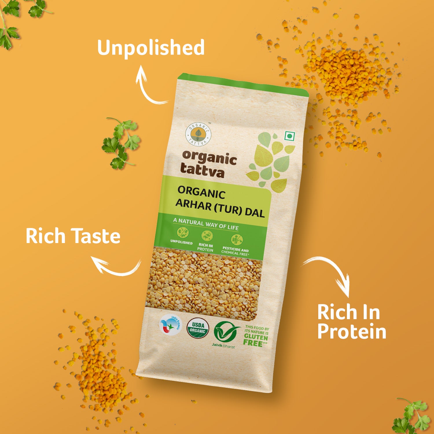 Organic Arhar (Tur) Dal