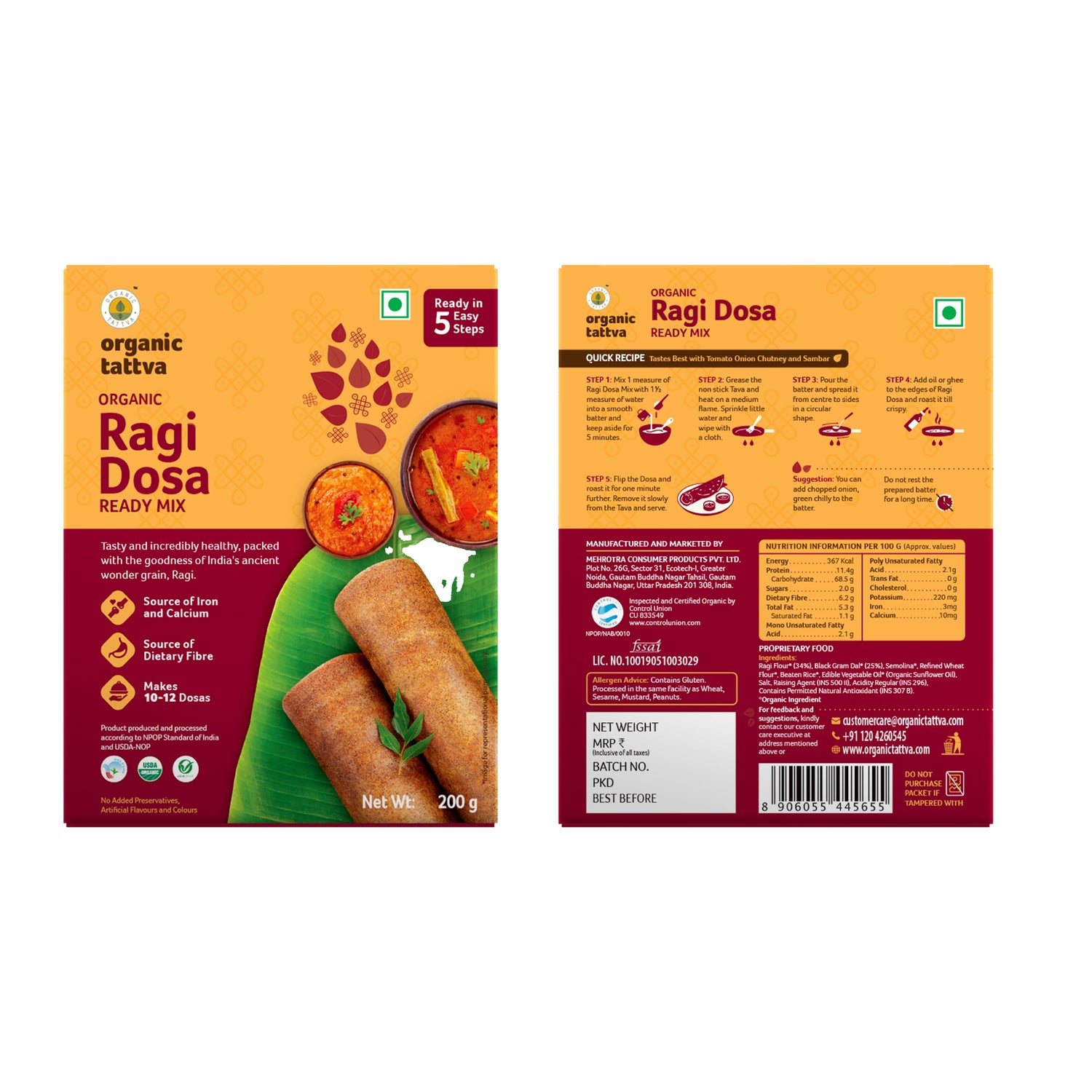 RTC Combo - Ragi dosa, Rice Dosa, Rice Idli, Masala Upma