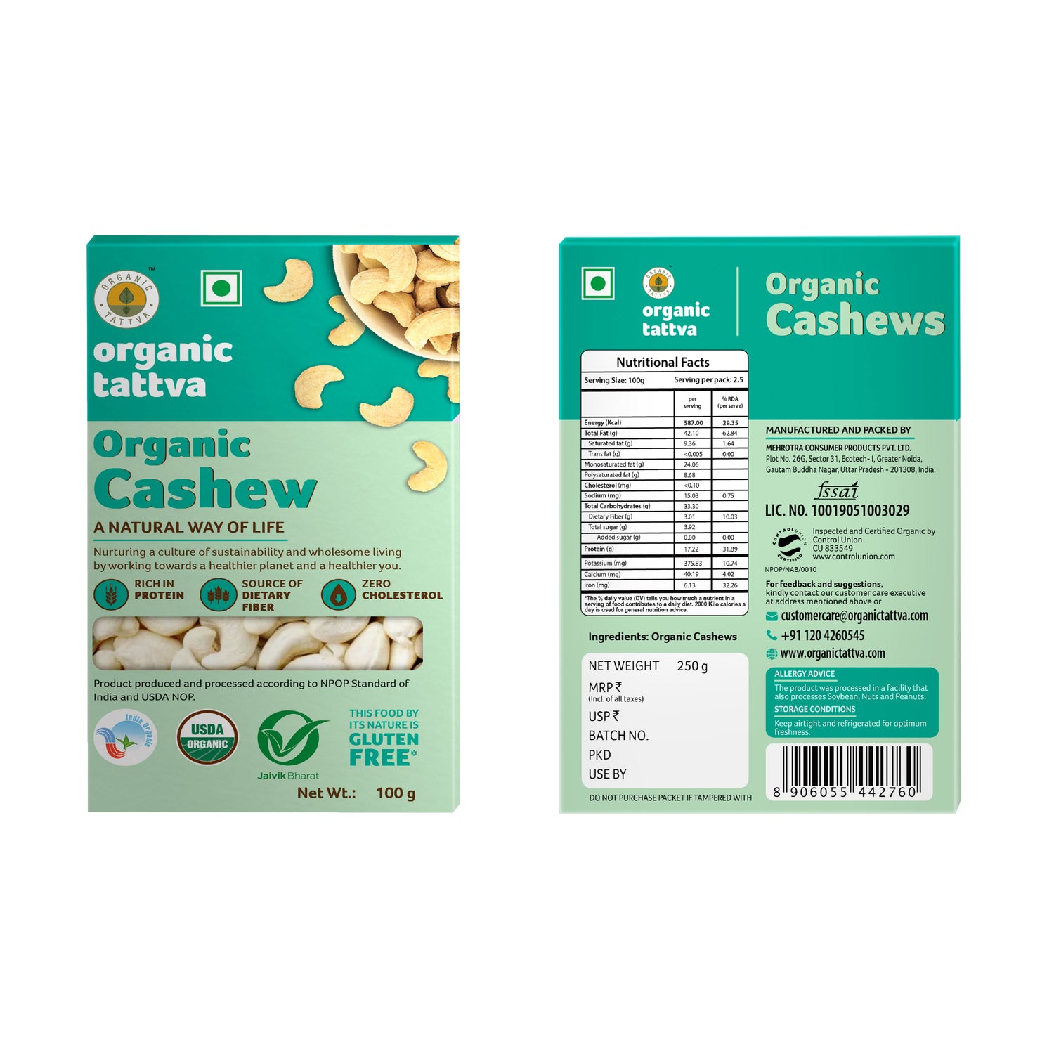 Dry Fruits Combo - Cashew, Walnut, Almonds