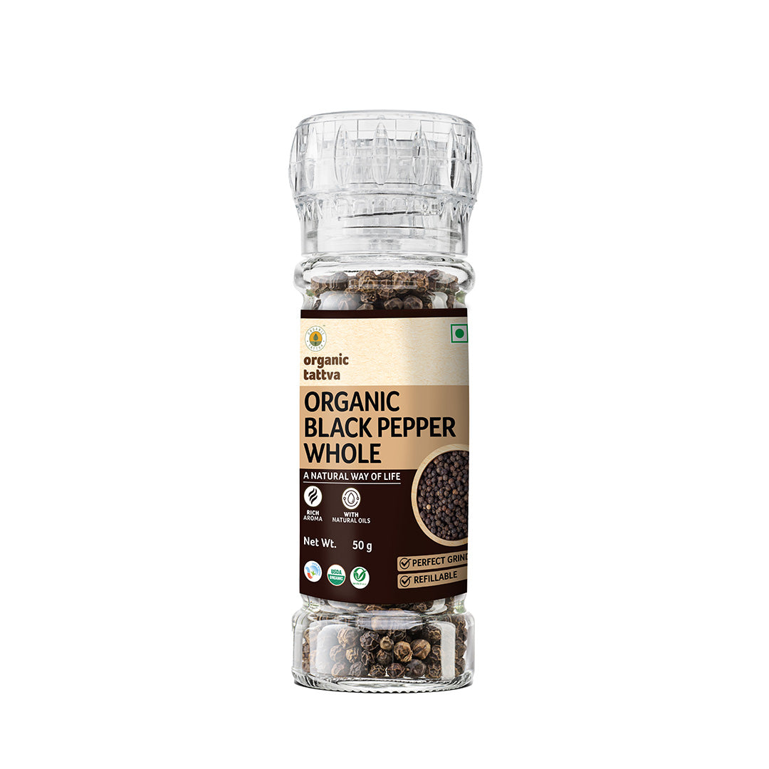 Organic Black Pepper Grinder