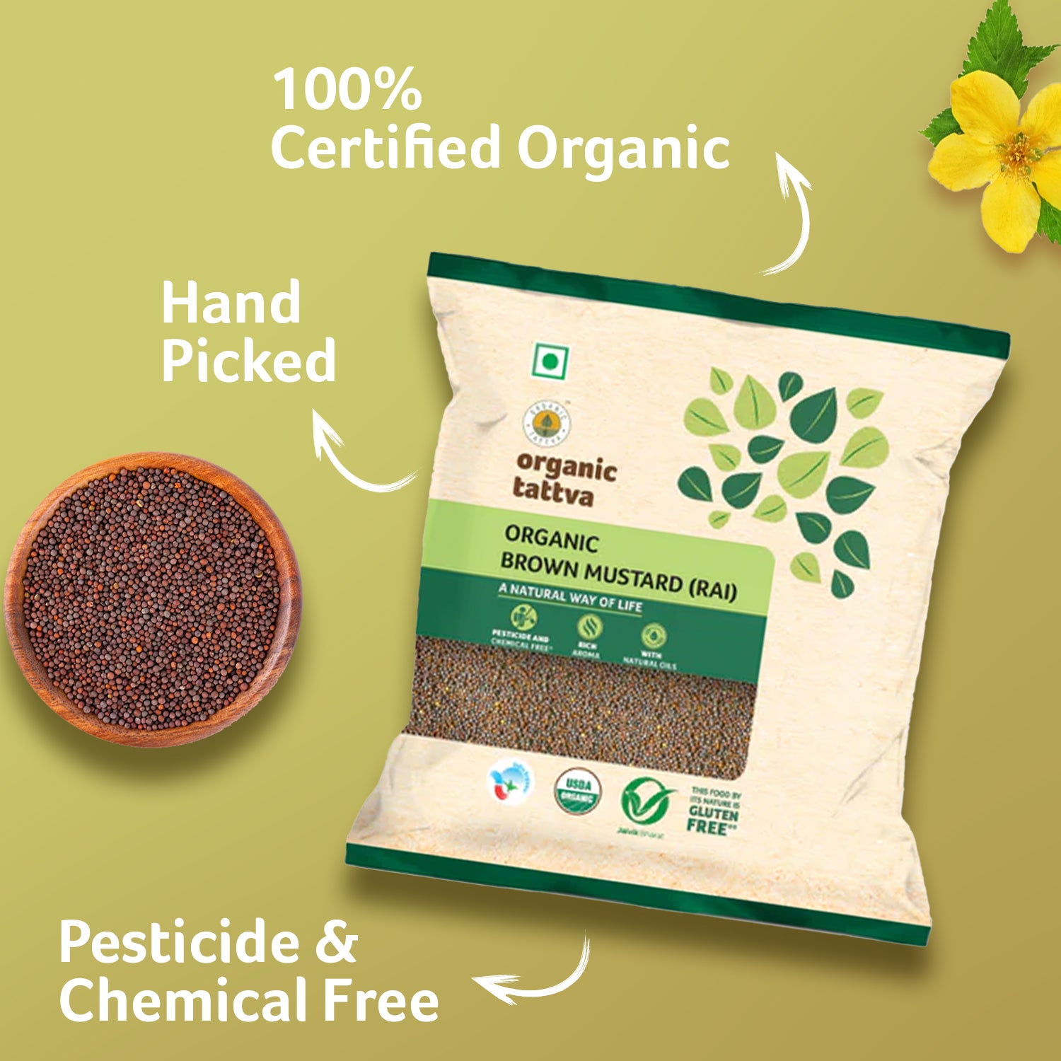 Organic Brown Mustard (Rai)