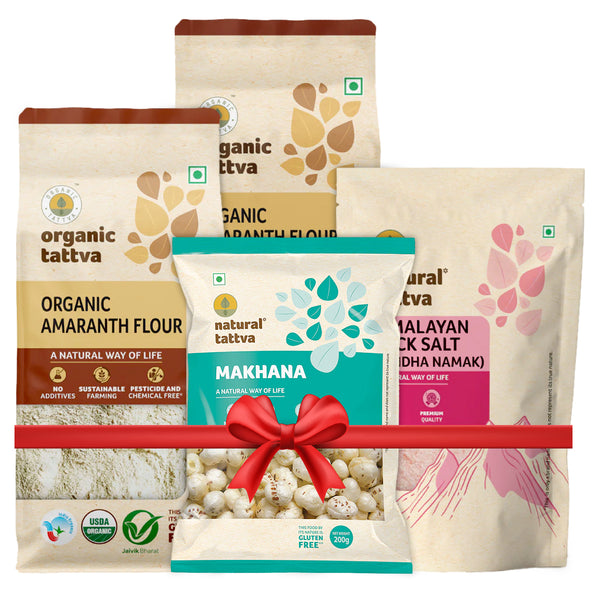 Fasting Snack Pack - Makhana, Amaranth (Rajgira) flour and rock salt