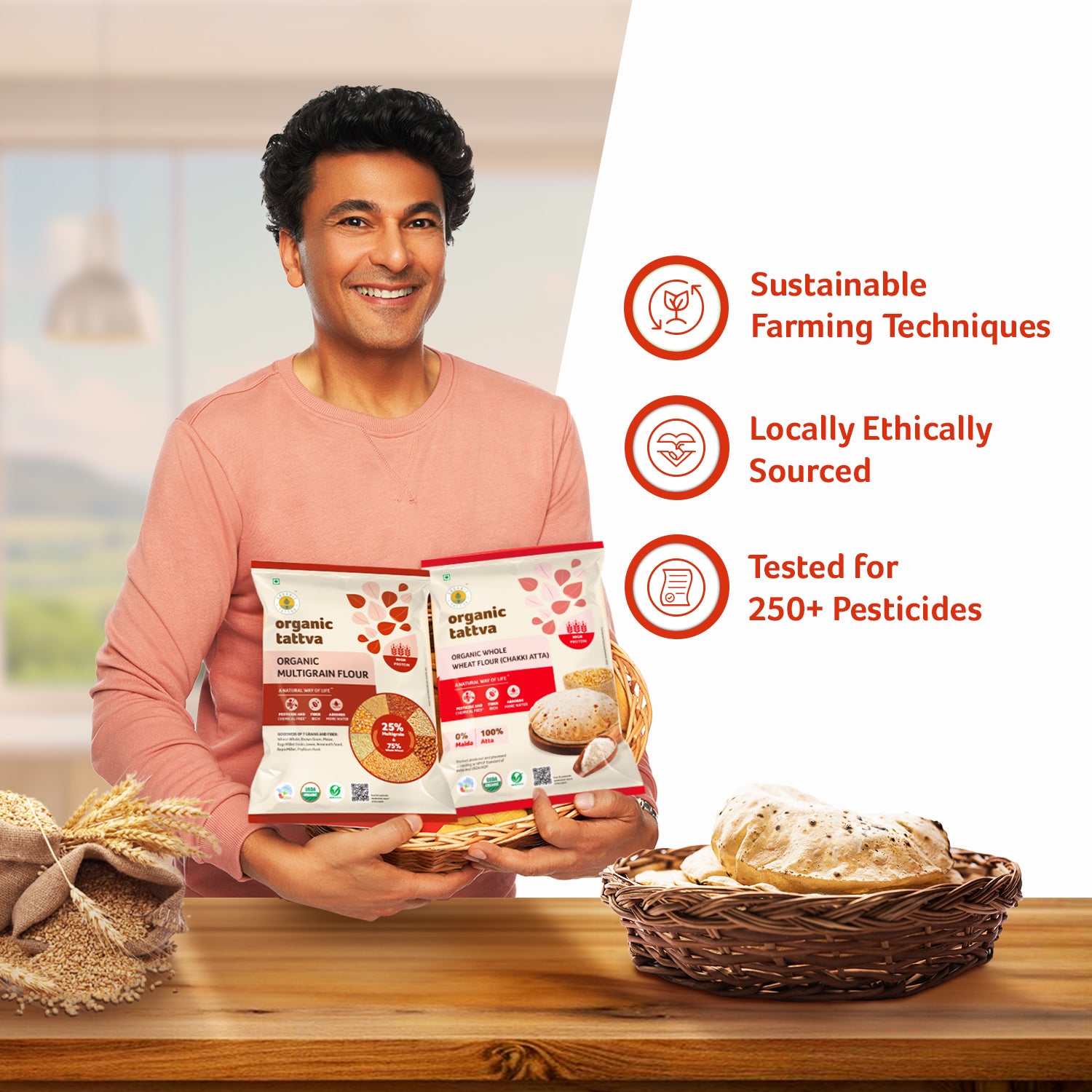 Organic Whole Wheat Flour (Chakki Atta)