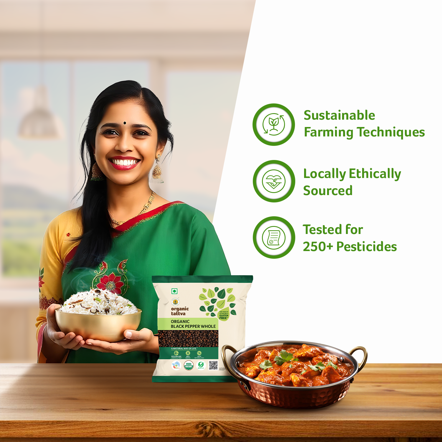 Organic Black Pepper Whole