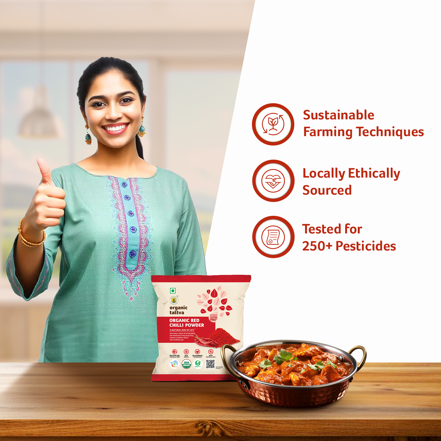 Organic Red Chilli Powder