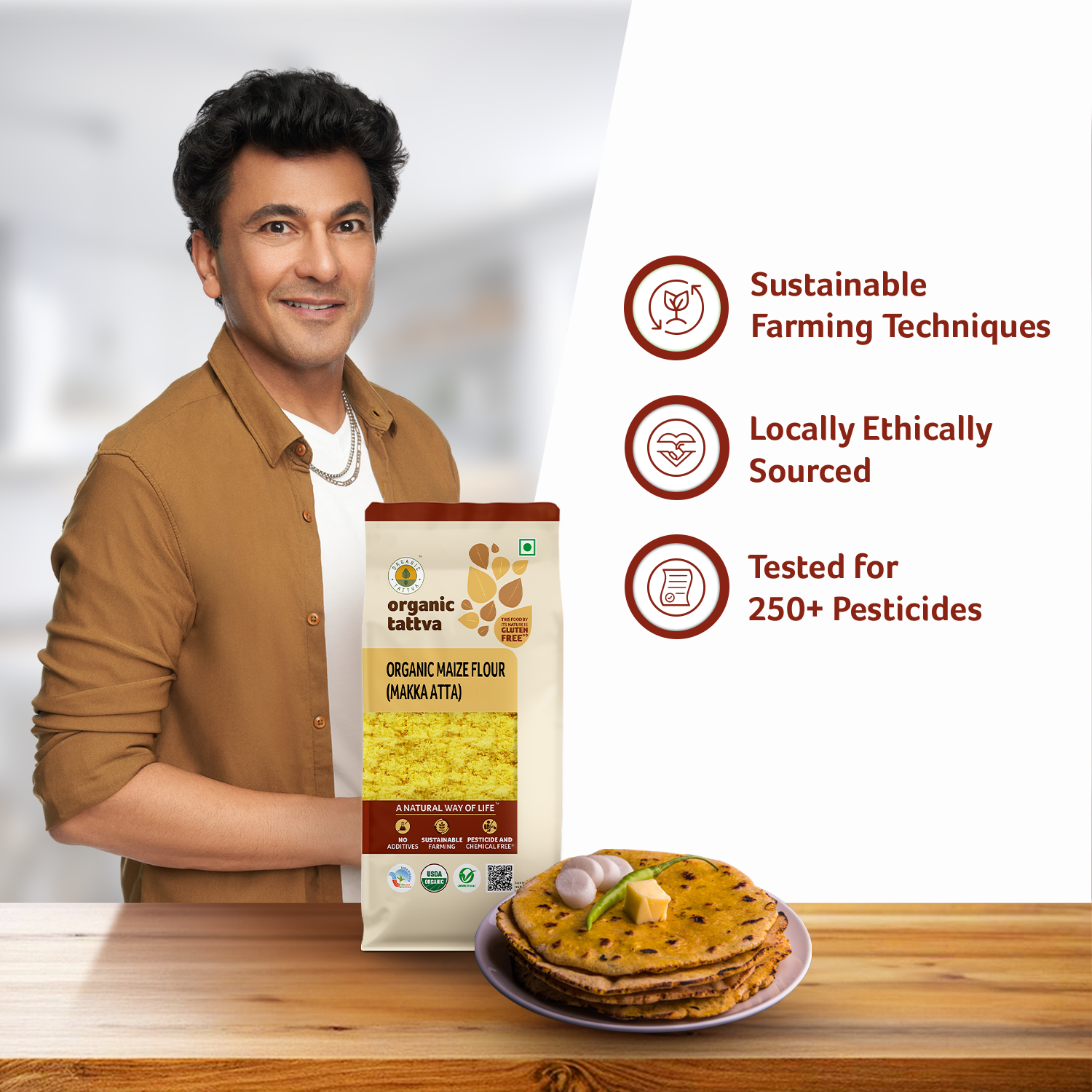 Organic Maize Flour (Makka Atta)